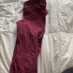 Alo yoga Maroon leggings